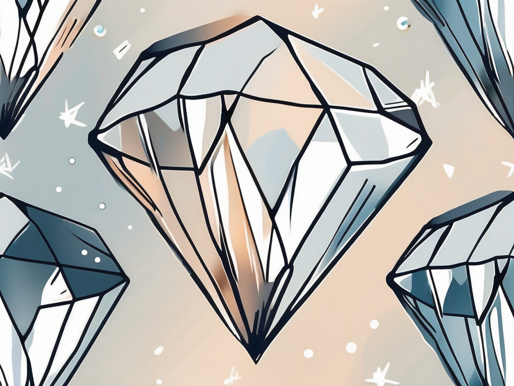 A few radiant diamonds shimmering under a starlit sky