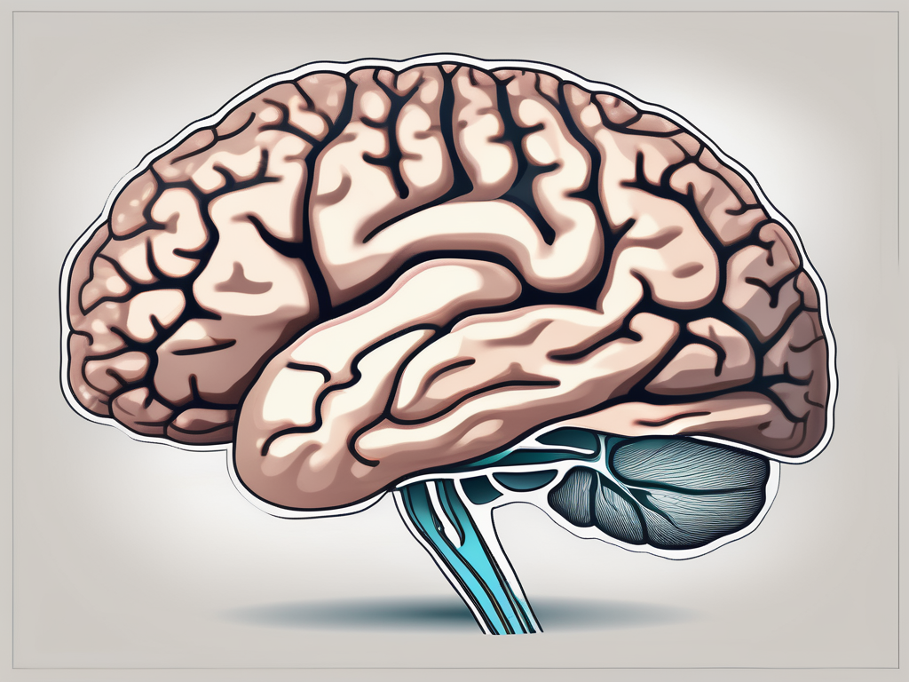 The human brain with a focus on the trochlear nerve