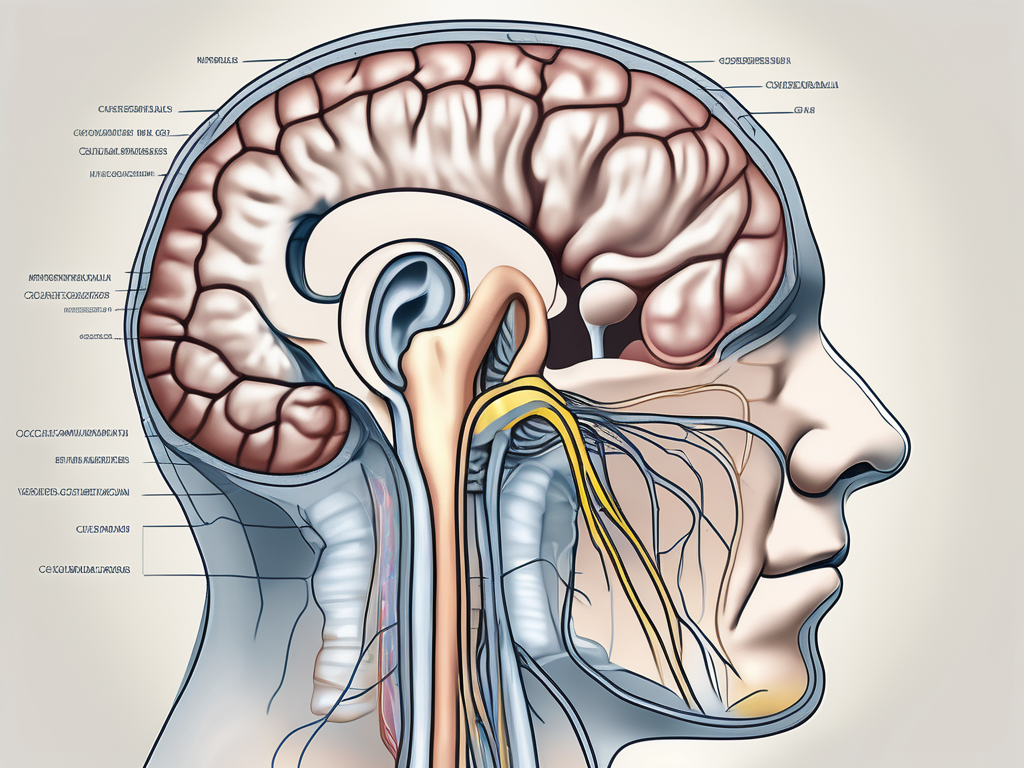 The vestibulo cochlear nerve in the human ear