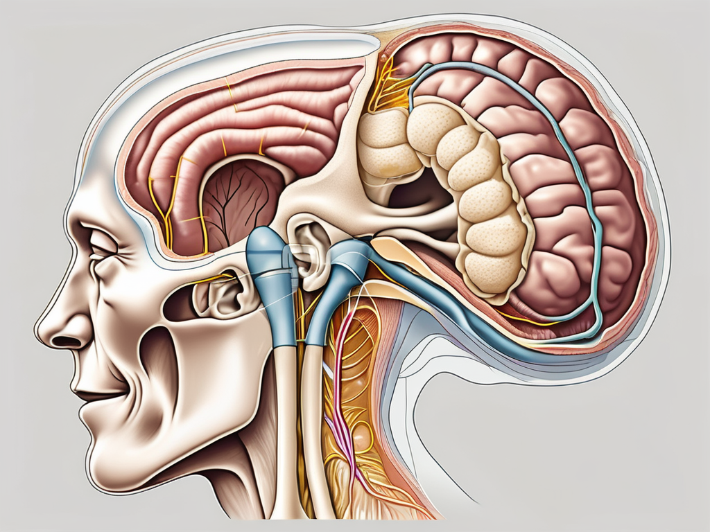 A detailed cross-section of the human ear