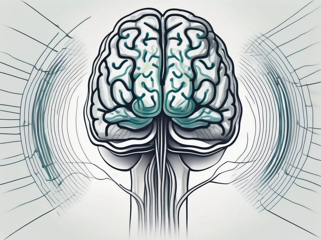 The human brain with a focus on the abducens nerve